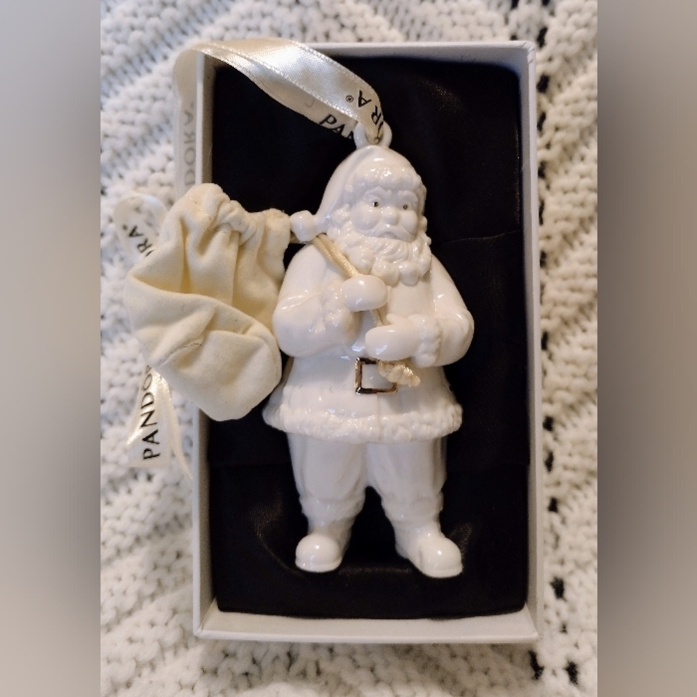 PANDORA 2013 Unforgettable Moments Santa  & Sack Christmas Ornament - Box